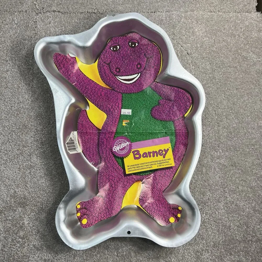 Vintage Wilton Cake Pan Lot Of 4 Big Bird Raggedy Ann Tom‎ Jerry Barney 70s